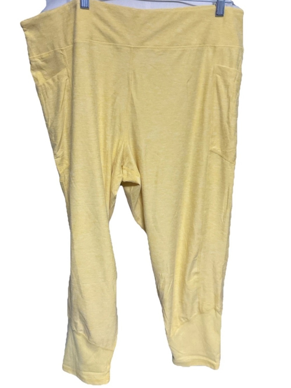 Nine West Active Yellow Capri Leggings with Side Pockets NWT 3X